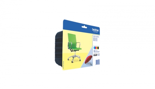 Pack cartuchos de tinta preto/Cyan/magenta e amarelo super longa duração, 2.400 págs. A4, para: MFCJ5320DW/MFC-J5620DW/5720DW