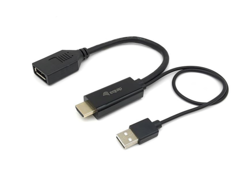 EQUIP ADAPTADOR HDMI / DISPLAYPORT M/F PRETO
