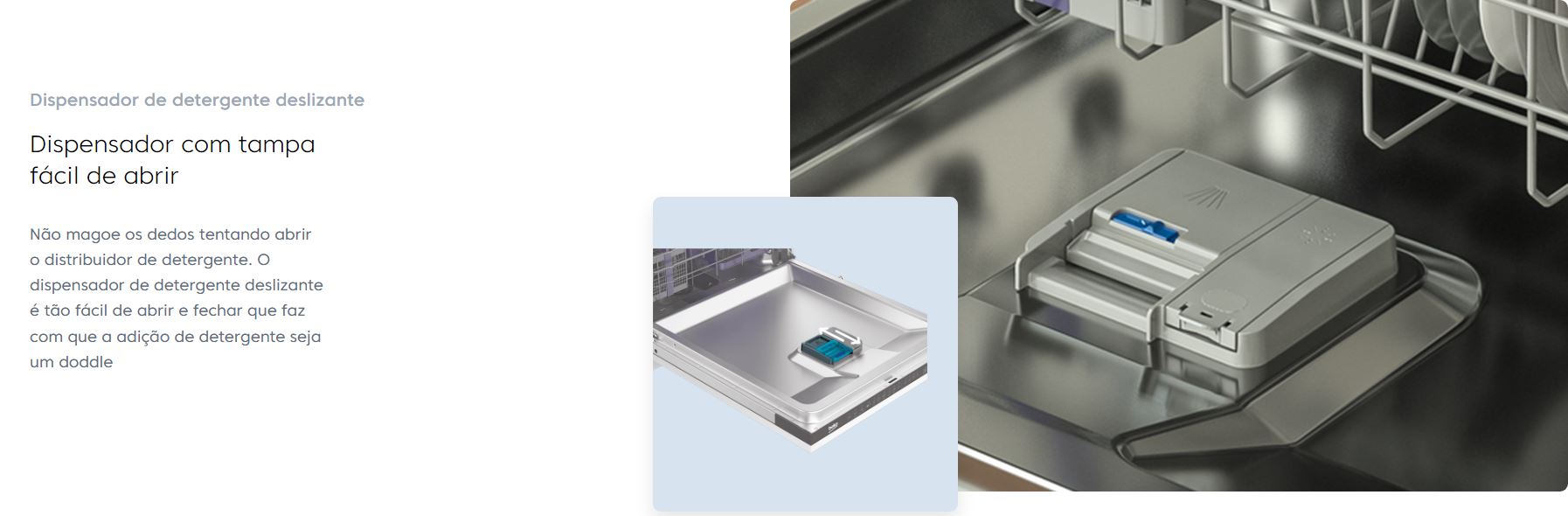 Máquina de Lavar Loiça Beko DVN05320W 13 Conjuntos Classe E