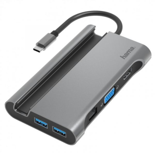 Adaptador HAMA USB-C Multiportas, 7 Portas - 200102