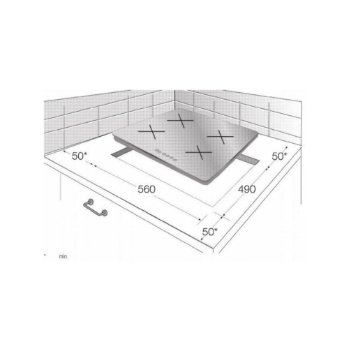 Placa Vitroceramica BEKO HIC64400E Encastre 6000W 4 Zonas 60Cm