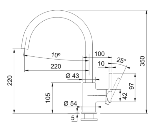 MISTURADORA de Cozinha FRANKE LINA XL PRETO MATE