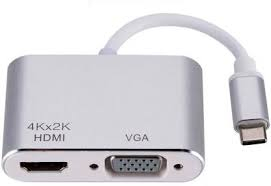 USB Type C HDMI 4K & VGA Dual Monitor Graphic Adapter