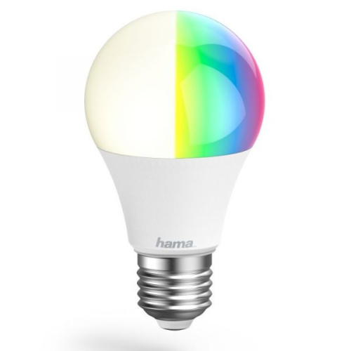 WiFi-LED Light HAMA, E27, 10W, RGB CCT, Can be Dimmed, 806Lm, for voice app/control