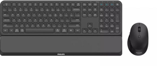 Teclado + Rato Wireless Philips Preto ERGONOMIC PT SPT6607B/31