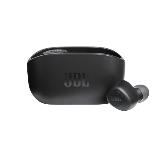 Auriculares JBL Wave 100TWS Bluetooth Preto – Som JBL Pure Bass, Liberdade Sem Fios