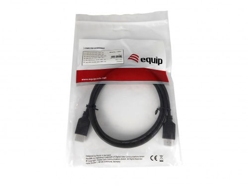 EQUIP HDMI HIGH SPEED CABLE 1080P 1.8M BLACK