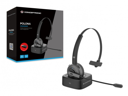 CONCEPTRONIC HEADSET POLONA BLUETOOTH NC CHARGING DOCK