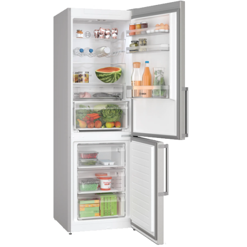 Frigorifico Combinado 2 Portas Cor Inox No Frost Bosch KGN367ICT 321 LT 186 x 60 x 66.5 Classe C