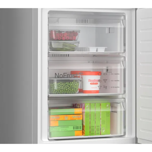 Frigorifico Combinado 2 Portas Cor Inox No Frost Bosch KGN367ICT 321 LT 186 x 60 x 66.5 Classe C