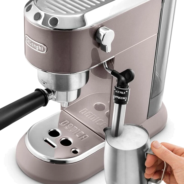 MÁQUINA DE CAFÉ EXPRESSO DELONGHI EC 785.PK The Barista Pack Rosa/Prata