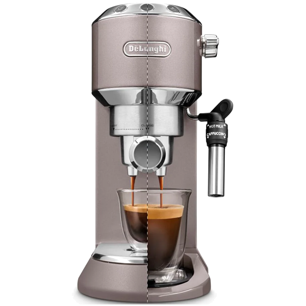 MÁQUINA DE CAFÉ EXPRESSO DELONGHI EC 785.PK The Barista Pack Rosa/Prata