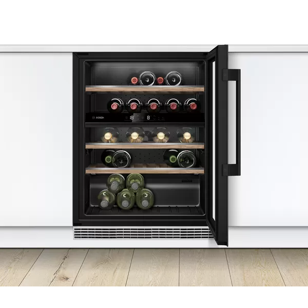 Garrafeira Encastre Bosch KUW21AHG0 Cor Preto 120LT 81.8 x 59.8 x 58.1 cm Classe G