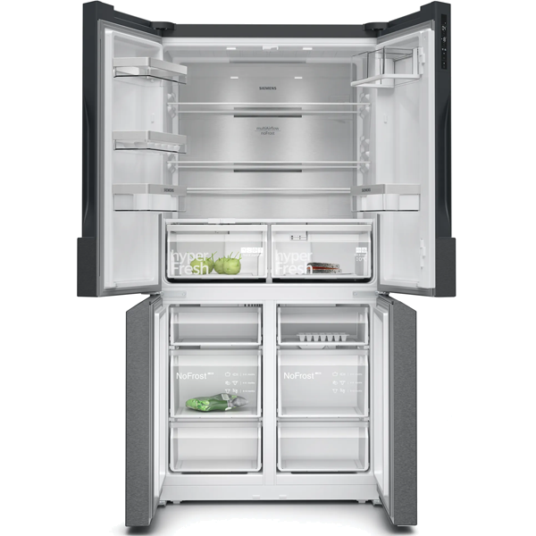 Frigorifico Side By Side 4 Portas Cor Inox No Frost SIEMENS KF-96-NAXEA 405 L 183 x 91 x73.1 Classe E