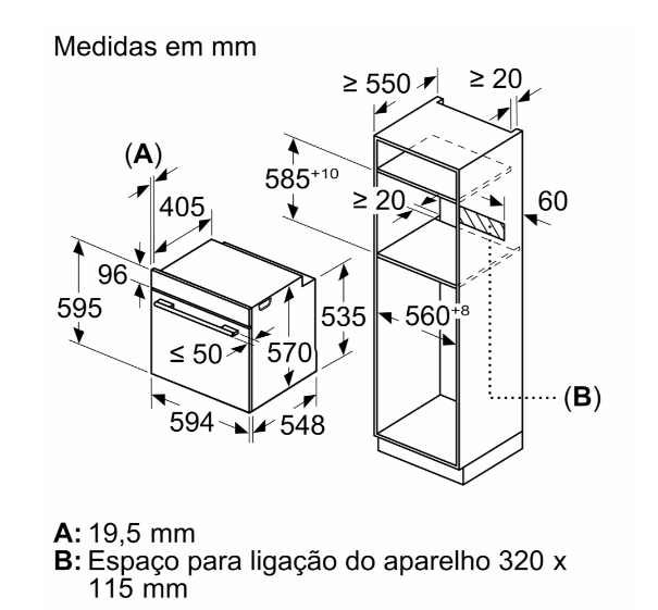 Forno Encastre Balay 3HA4031X2 60cm Hidrolítico 71L 