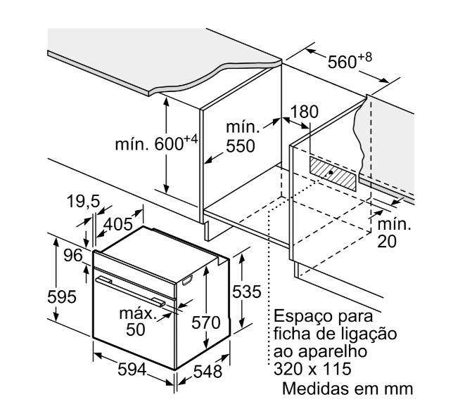 Forno Encastre Balay 3HA4031X2 60cm Hidrolítico 71L 