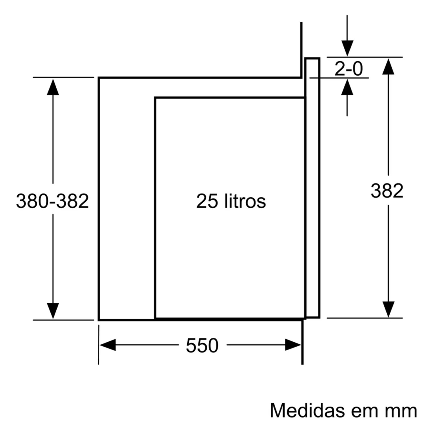 Micro-ondas Encastre Balay 3CG5175N2 25 L 900 W com Grill 1200 W, Aqualisis e Controlo Deslizante – Preto
