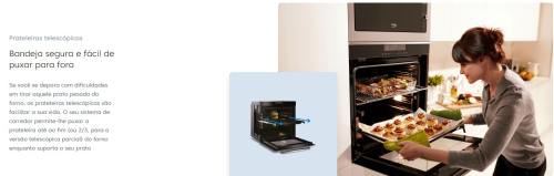 Pack Encastre Forno + Placa Beko BBSE 12340 XD 60cm Vapor 72L Classe D