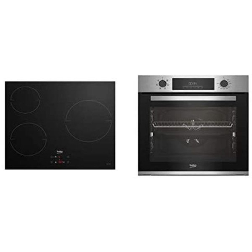 Pack Encastre Forno + Placa Beko BBSE 12340 XD 60cm Vapor 72L Classe D