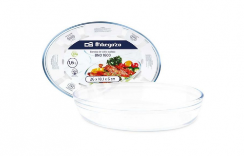 BANDEJA ORBEGOZ.VIDRO-1,6L.OVA-BNO1600
