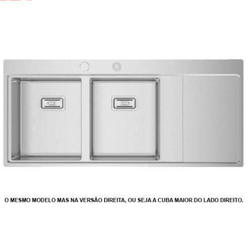 LAVA LOUÇA DIREITO ESCOVADO RODI - XERON 116 - L08X2MO2F148A2