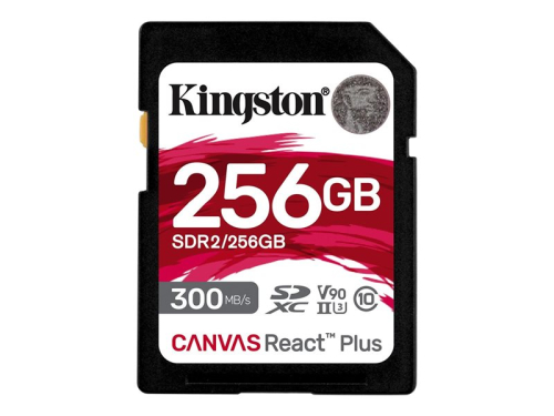 Cartão de Memória Kingston Technology Canvas React Plus 256GB