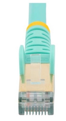 Cabo Rede StarTech patch RJ-45 (M) para RJ-45 (M) 7.5 m PTB CAT 6a moldado, sem nós verde aqua, 6ASPAT750CMAQ