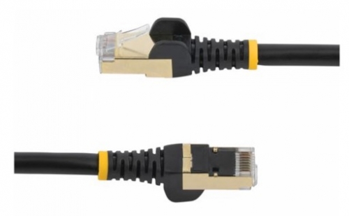 Cabo Rede StarTech patch RJ-45 (M) para RJ-45 (M) 7.5 m PTB CAT 6a moldado, sem nós preto, 6ASPAT750CMBK