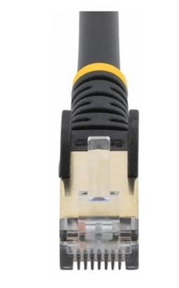 Cabo Rede StarTech patch RJ-45 (M) para RJ-45 (M) 7.5 m PTB CAT 6a moldado, sem nós preto, 6ASPAT750CMBK