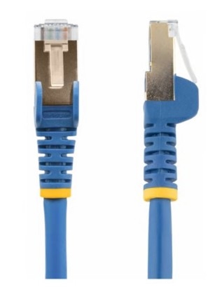 Cabo Rede StarTech patch RJ-45 (M) para RJ-45 (M) 7.5 m PTB CAT 6a moldado, sem nós azul, 6ASPAT750CMBL