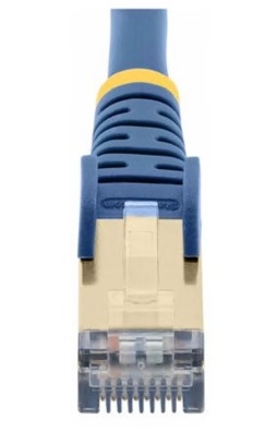 Cabo Rede StarTech patch RJ-45 (M) para RJ-45 (M) 7.5 m PTB CAT 6a moldado, sem nós azul, 6ASPAT750CMBL