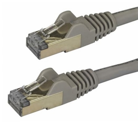 Cabo Rede StarTech patch RJ-45 (M) para RJ-45 (M) 7.5 m PTB CAT 6a moldado, sem nós cinza, 6ASPAT750CMGR