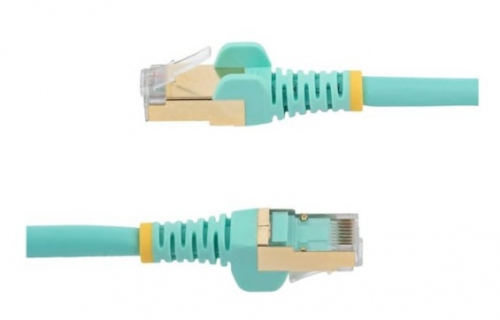 Cabo Rede StarTech patch RJ-45 (M) para RJ-45 (M) 7 m PTB CAT 6a moldado, sem nós verde aqua, 6ASPAT7MAQ
