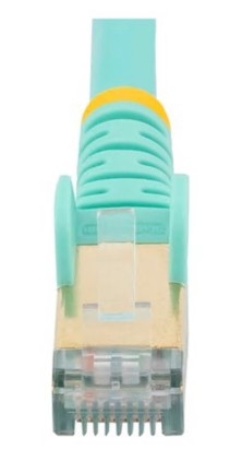 Cabo Rede StarTech patch RJ-45 (M) para RJ-45 (M) 7 m PTB CAT 6a moldado, sem nós verde aqua, 6ASPAT7MAQ