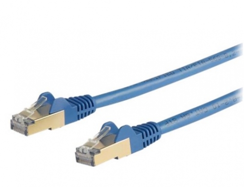 Cabo Rede StarTech patch RJ-45 (M) para RJ-45 (M) 7 m PTB CAT 6a moldado, sem nós azul, 6ASPAT7MBL
