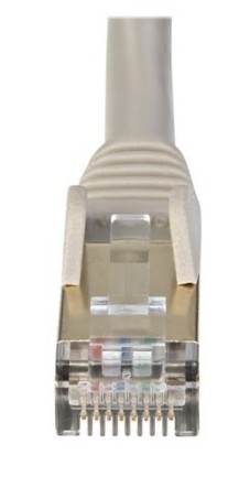 Cabo Rede StarTech patch RJ-45 (M) para RJ-45 (M) 7 m PTB CAT 6a moldado, sem nós cinza, 6ASPAT7MGR