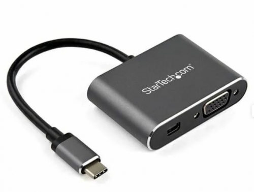 Adaptador USB C para VGA/MiniDisplayPort