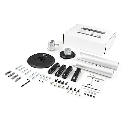 Suporte universal para projetor de teto - Suporte de poste ajustável/extensível de altura para serviços pesados de 5 a 22,7 pol. do teto - 33 lb (15 kg) - Inclinação/Girar - Suporte para projetor suspenso com suporte - TAA