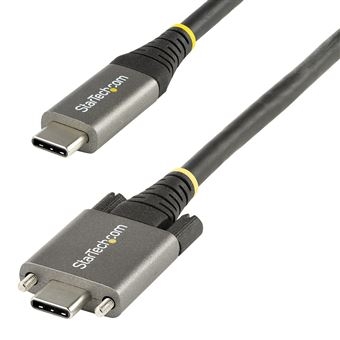 Cabo Usb StarTech.com Cabo USB-C de 10 Gbps com bloqueio de parafuso lateral de 1 m