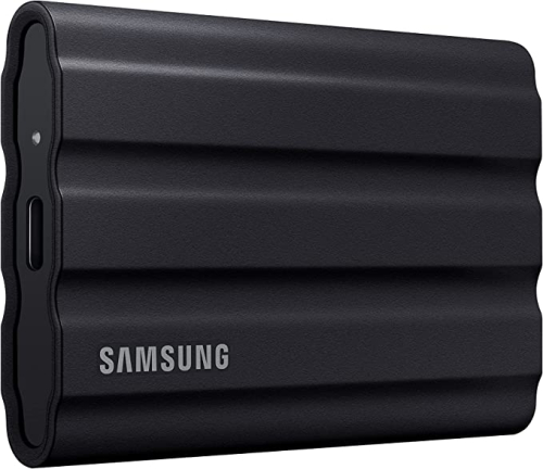 SAMSUNG SSD 2TB T7 SHIELD USB 3.2 GEN 2 EXTERNAL BLACK