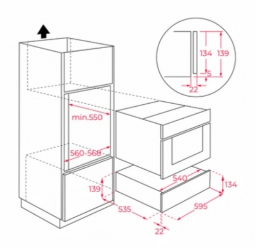 Gaveta de aquecimento TEKA teka VS/CP-G1 BM-DE1