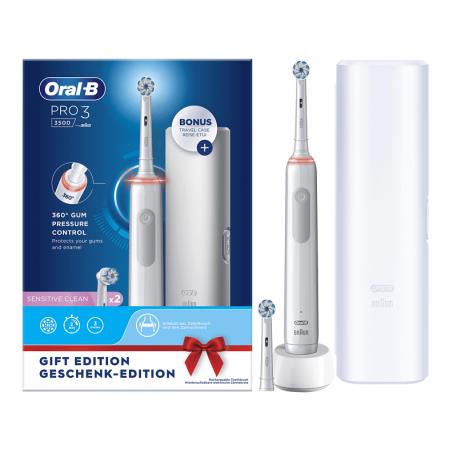 Escova Dentes Elétrica ORAL-B Pro 3 3500 Branca (1 Unidade)