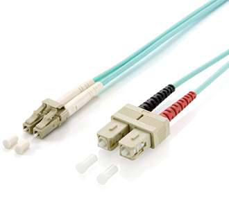 EQUIP CHICOTE FIBRA DPX MULTIMODE 50/125 LC/SC OM3 - 2MT