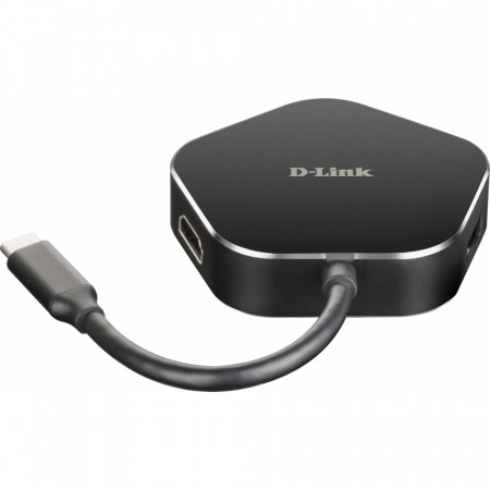 D-LINK HUB CONTROLADOR USB-C 4 EM 1, HDMI