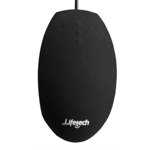 LIFETECH MOUSE SILICONE HIGIENIZAVEL / LAVAVEL USB PRETO