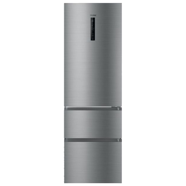 Frigorifico Combinado 3 Portas Cor New Gentle Silver No Frost HAIER HTR3619ENMN 348L 190.5x59.5x65.7 Classe E