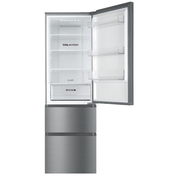 Frigorifico Combinado 3 Portas Cor New Gentle Silver No Frost HAIER HTR3619ENMN 348L 190.5x59.5x65.7 Classe E