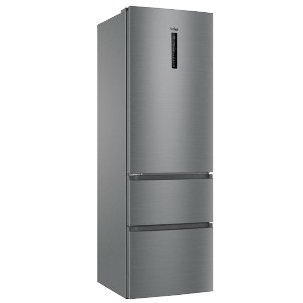Frigorifico Combinado 3 Portas Cor New Gentle Silver No Frost HAIER HTR3619ENMN 348L 190.5x59.5x65.7 Classe E