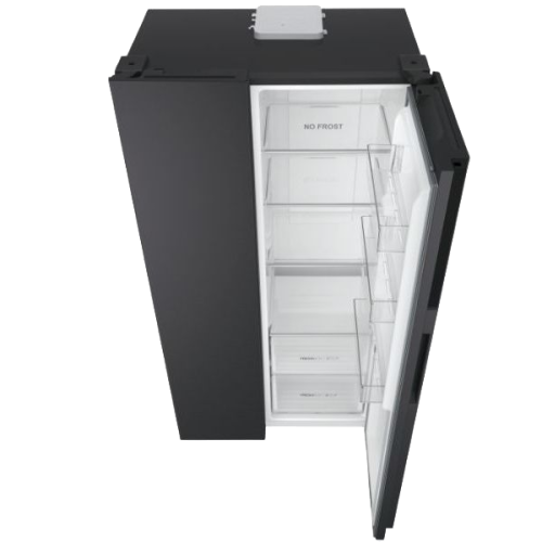  Frigorifico Side By Side 2 Portas Cor Preto No Frost HAIER  HSR3918ENPB 514 L   Altura: 177.5x90.8x64.7 Classe E 