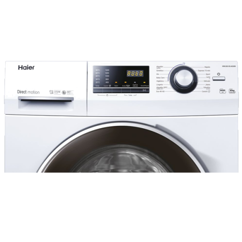 MÁQUINA LAVAR ROUPA 10Kg Cor Branco HAIER HW100 B14636N IB C 85x59x60 Classe A